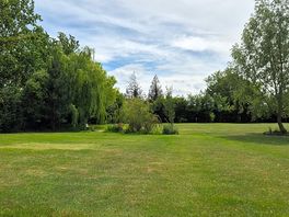 View from our van down to bottom of lawn