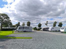 Hardstanding caravan/motorhome pitch with electric hook-up
