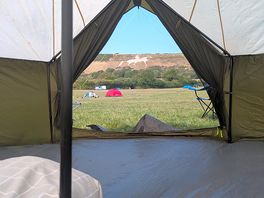 Setting up camp