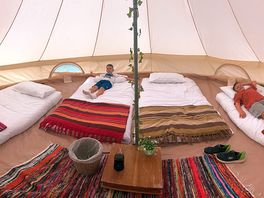 Inside our tent