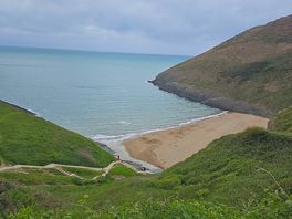Mwnt beach in walking distance