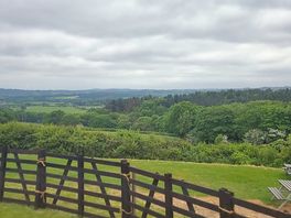 View from caravan garden