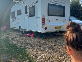 All set up chilling at base camp 1 on route to devon