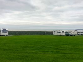 Lundy view field, pitches have your name on them when you arrive