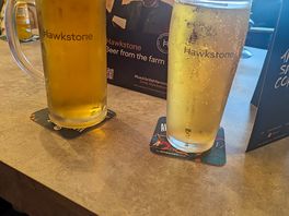 Great beer selection in the pub