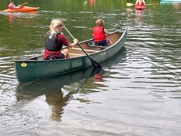 Canoeing with the lovely staff!