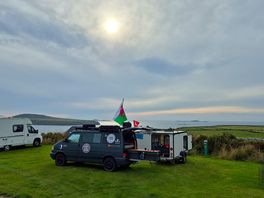 Rhosson ganol caravan and camping park view