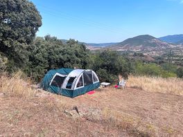 Tent pitch that isn't accessible to vehicles