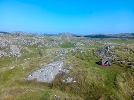 My tent at a secluded pitch at the edge of the campsite.