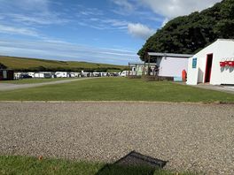 Looking down the site