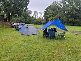 The camping area