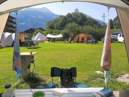 View from our tent after we moved it