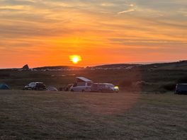 Sun set from my pitch