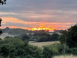 Sunset from the motorhome.