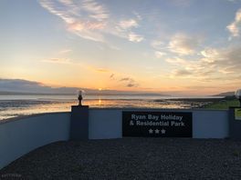 Sunset over loch ryan