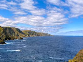 Looking back nw from st abb’s head.