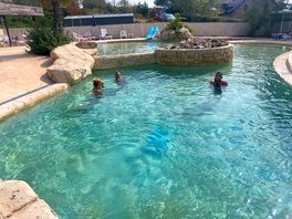 In the pool