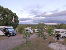 View of pitches from top of site