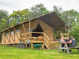 Safari tent exterior