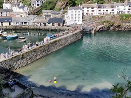 Polperro harbour beach