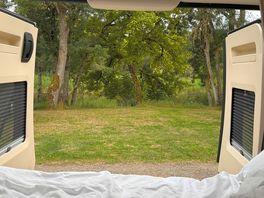 View of the river from our pitch.