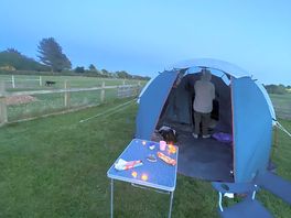 Our tent for the night. plot #8.