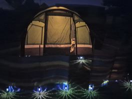 Camp at night