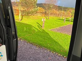 Winter sunshine while chilling in the van!