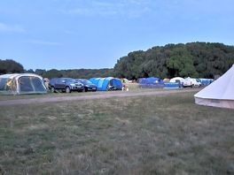 View of campsite from bridal path