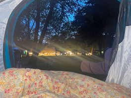 The tent at night