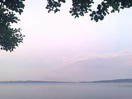 Alba al camping azzurro