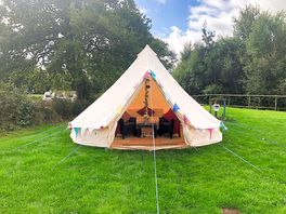 Fully furnished bell tent