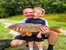 Fish caught in far lake