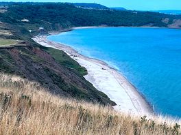 View of cayton bay from our pitch.