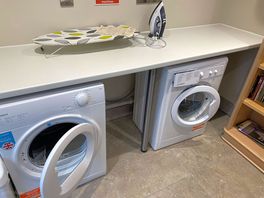 Free to use washing machine and tumble dryer