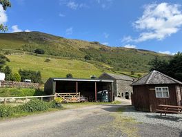 View into farmyard