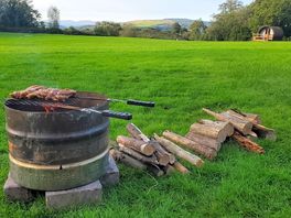 Belly pork on the fire for dinner!