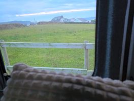 The evening view from my campervan