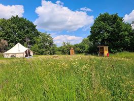 Private extra large pitches and bell tents