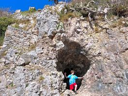 A little bit of exploring close by.