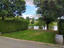 One of the pitches overlooking the lake.