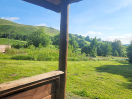 View from outside the shower block.