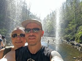 Waterfall an hours beahike away