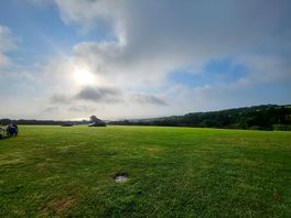 View towards the coast from the meadow