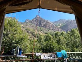 Mountain view from the tent ♥️