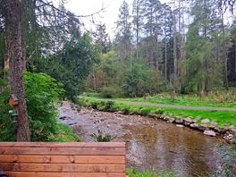 River runs by