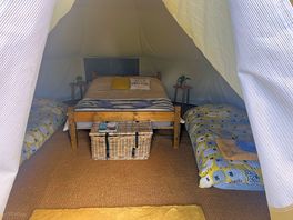 Double bed with two singles