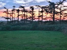 View from our tent at sunset.