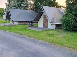 Great little huts to stay in.