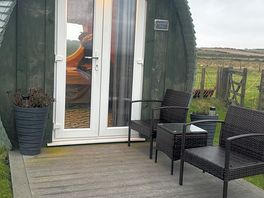 Our cosy pod.